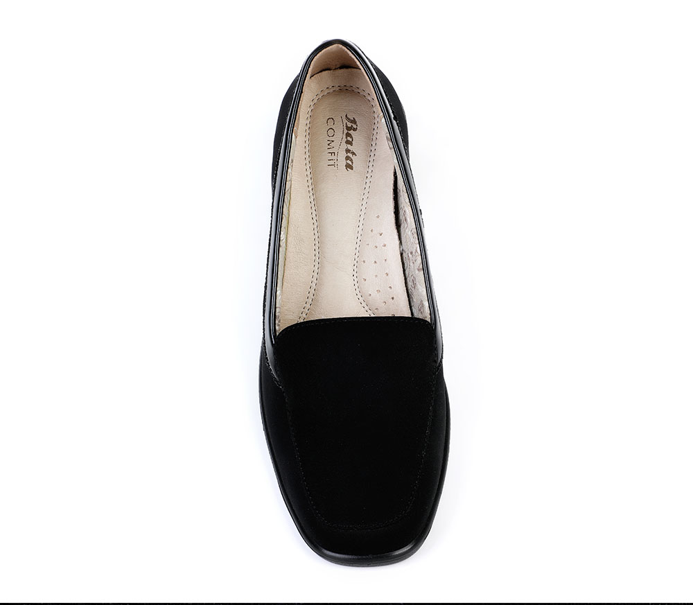 MOCASINES MUJER BATA NEGRO CASUALES COMFIT - 5