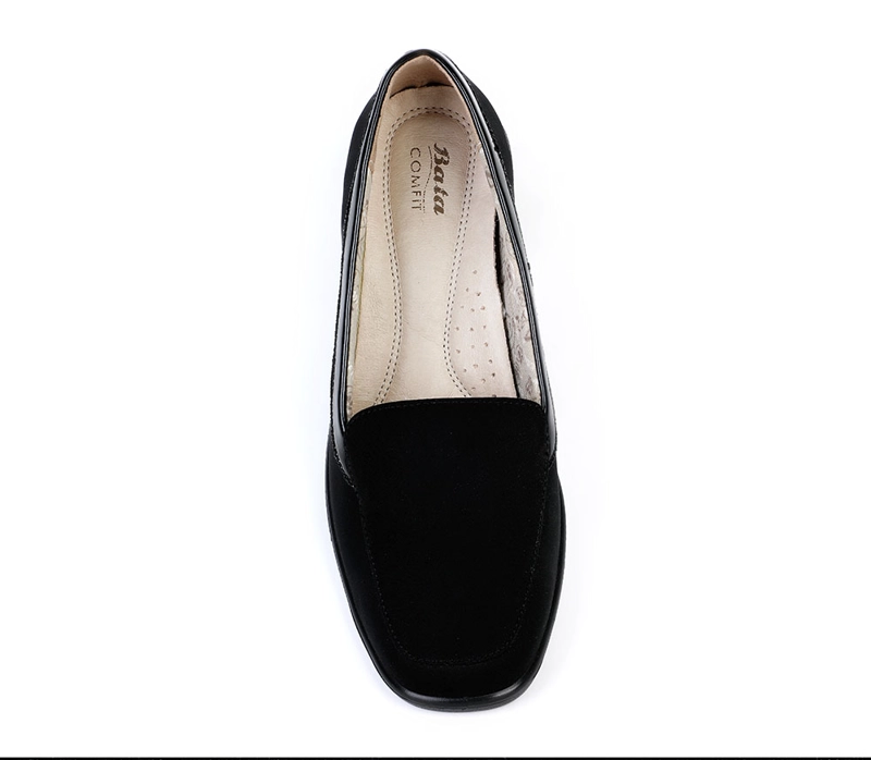 MOCASINES MUJER BATA NEGRO CASUALES COMFIT - 5