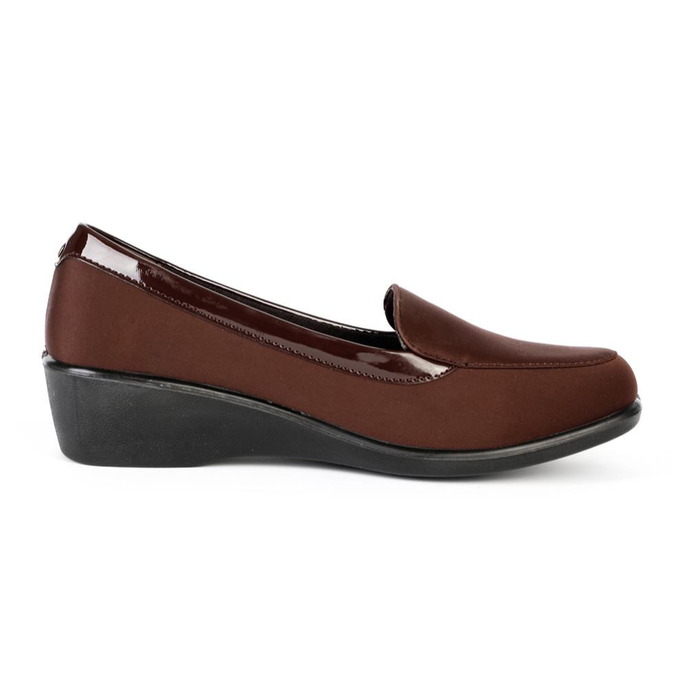 MOCASINES MUJER BATA BEIGE CASUALES - 1