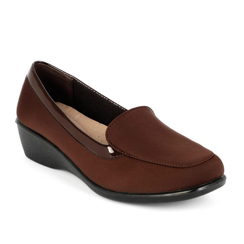 MOCASINES MUJER BATA BEIGE CASUALES - 4
