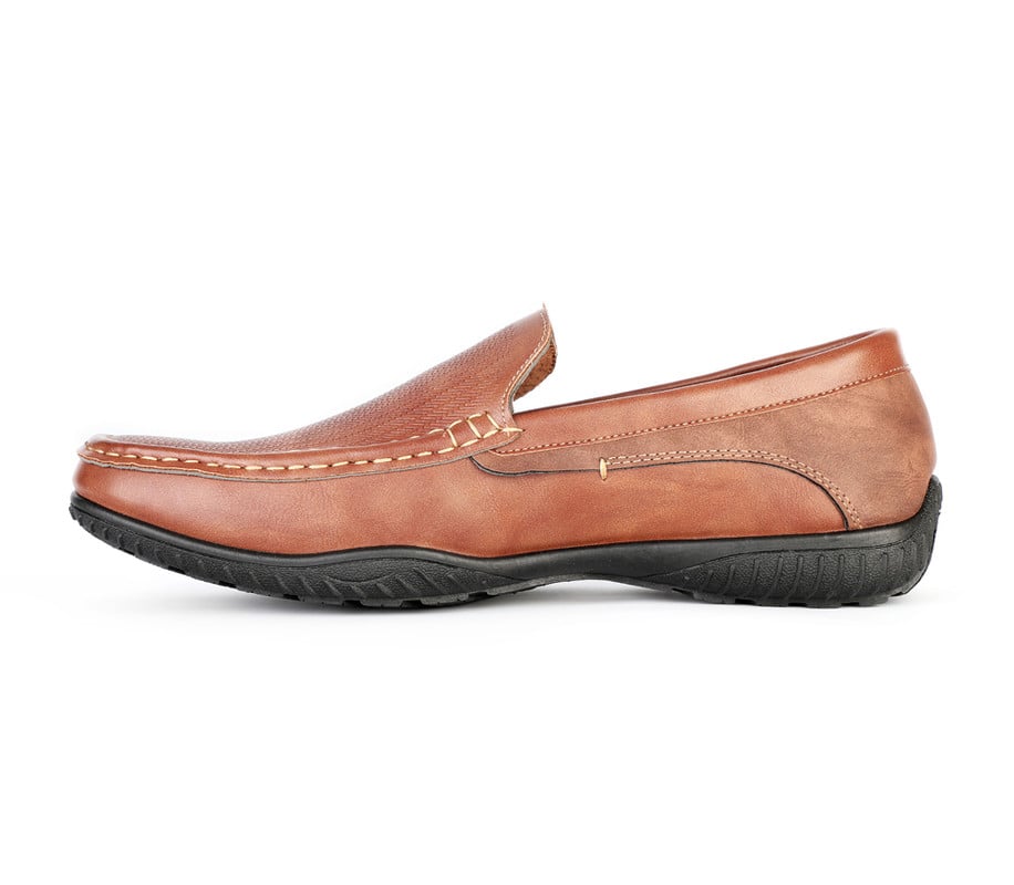 ZAPATOS DE VESTIR HOMBRE BATA CUERO MARRÓN - 3