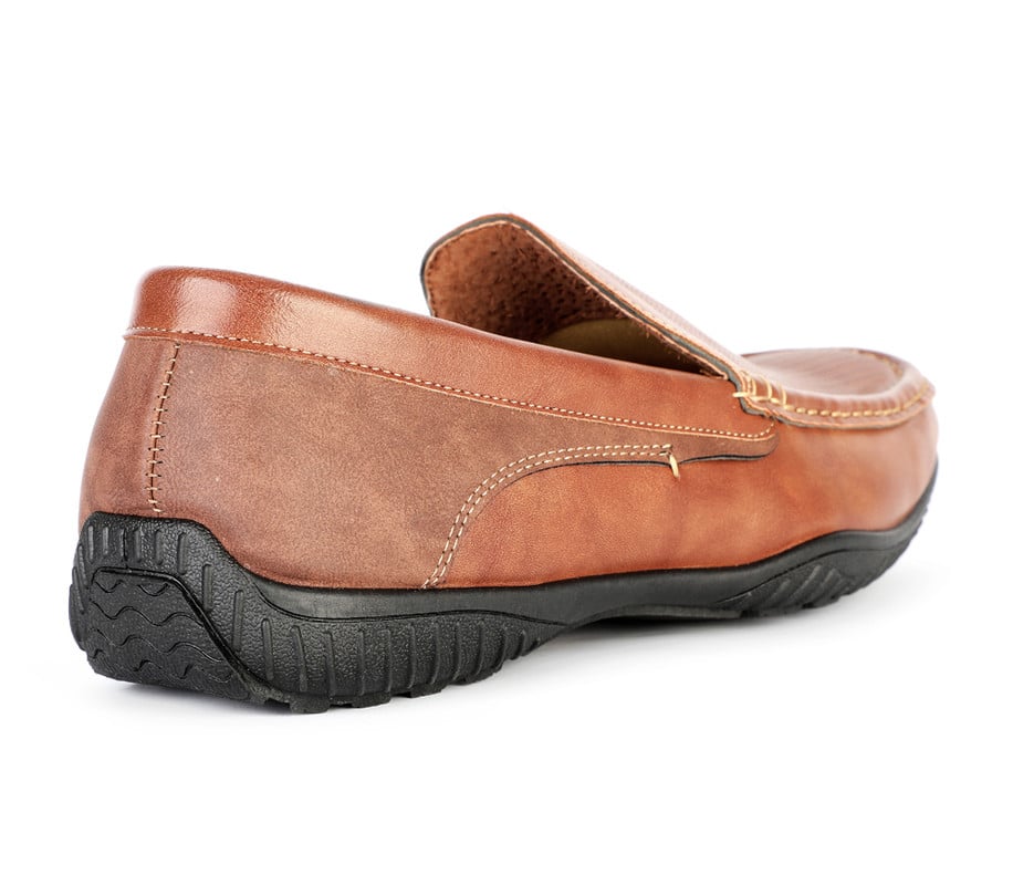 ZAPATOS DE VESTIR HOMBRE BATA CUERO MARRÓN - 4