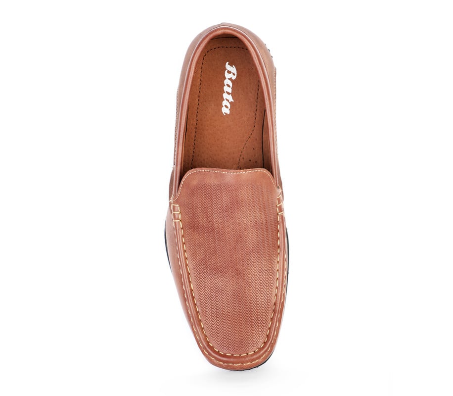 ZAPATOS DE VESTIR HOMBRE BATA CUERO MARRÓN - 5