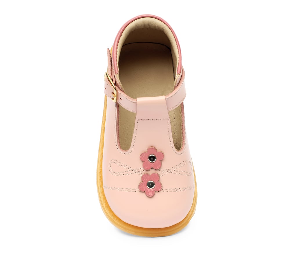 ZAPATOS DE VESTIR NIÑA BUBBLEGUMMERS CUERO ROSADO - 5