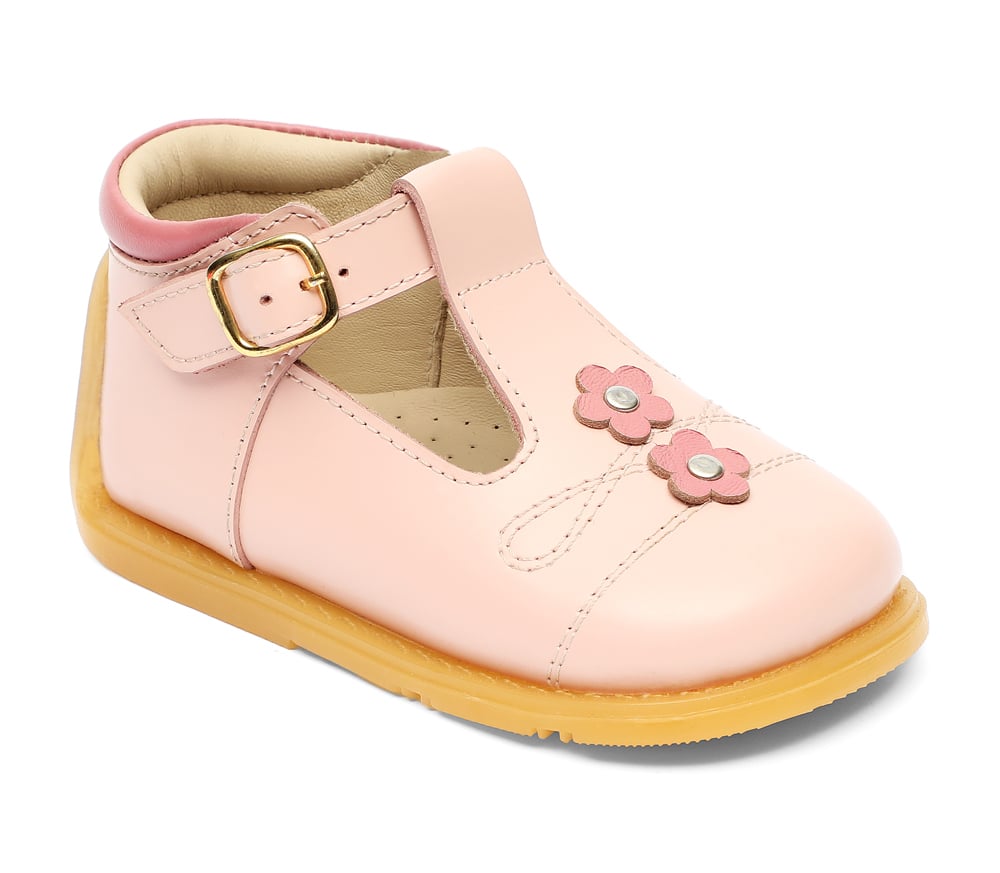 ZAPATOS DE VESTIR NIÑA BUBBLEGUMMERS CUERO ROSADO - 7