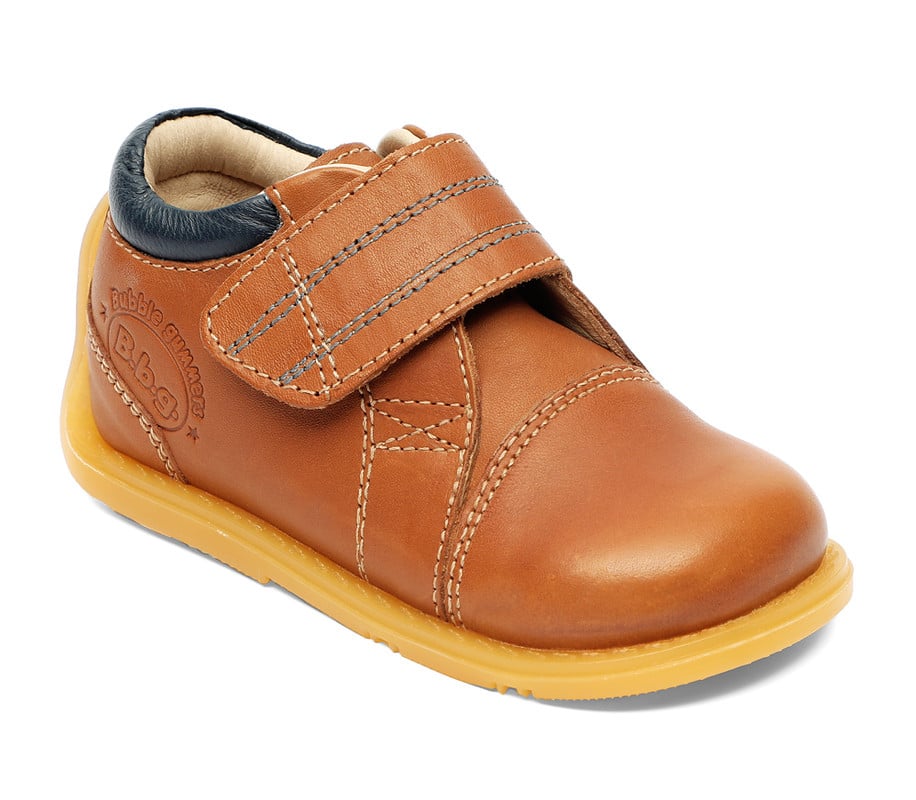 ZAPATOS NIÑO BUBBLEGUMMERS CUERO BEIGE - 2
