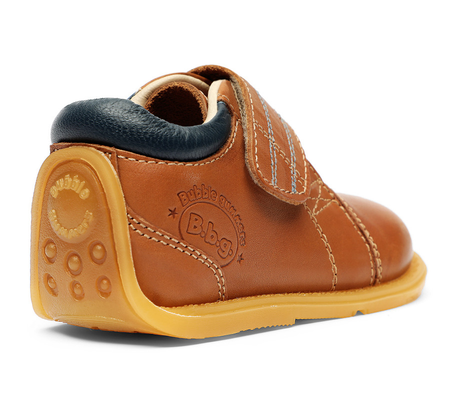 ZAPATOS NIÑO BUBBLEGUMMERS CUERO BEIGE - 4