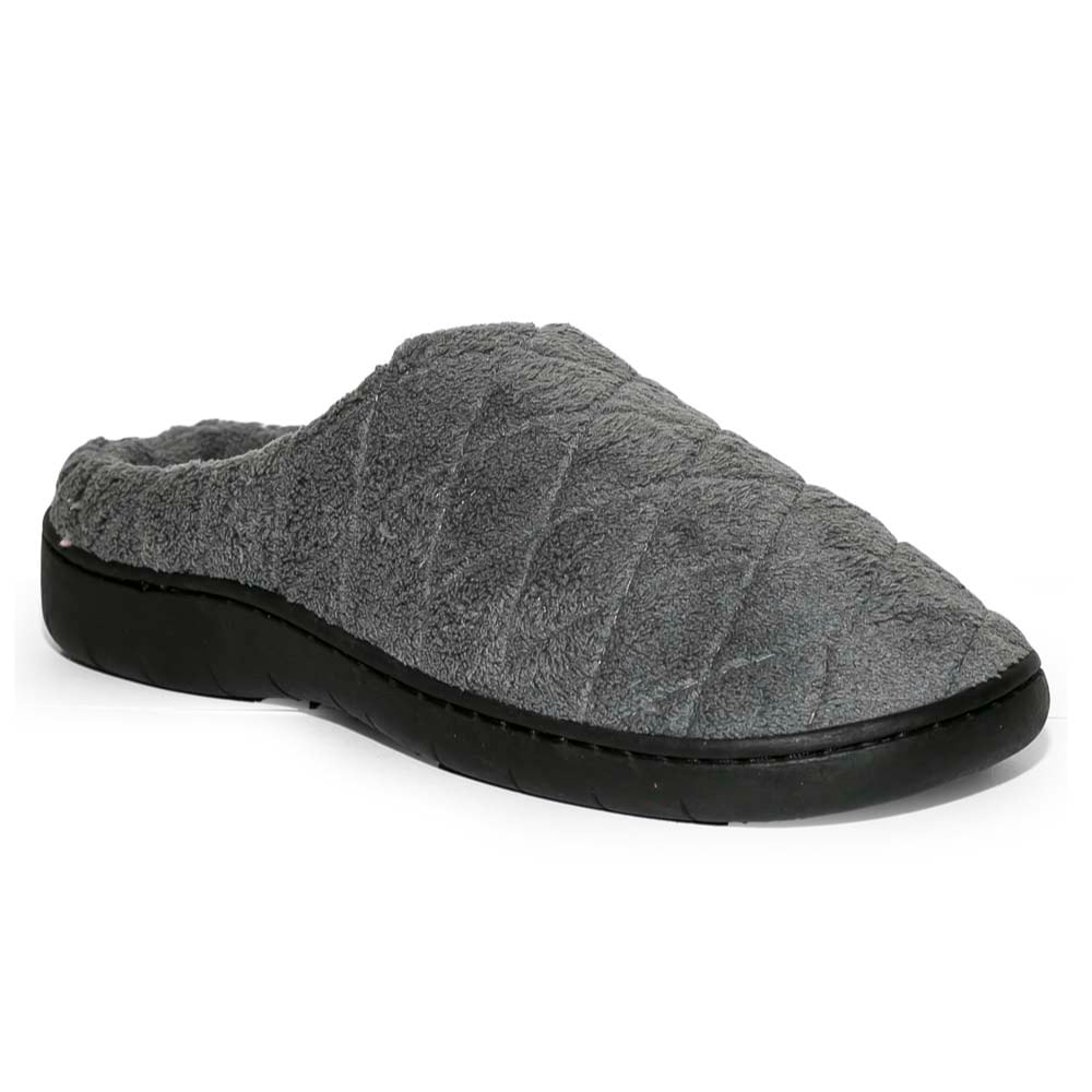PANTUFLAS  PARA HOMBRE BATA GRIS - 1