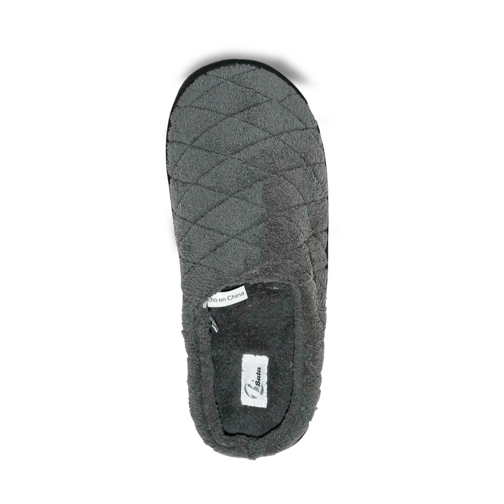 PANTUFLAS  PARA HOMBRE BATA GRIS - 2