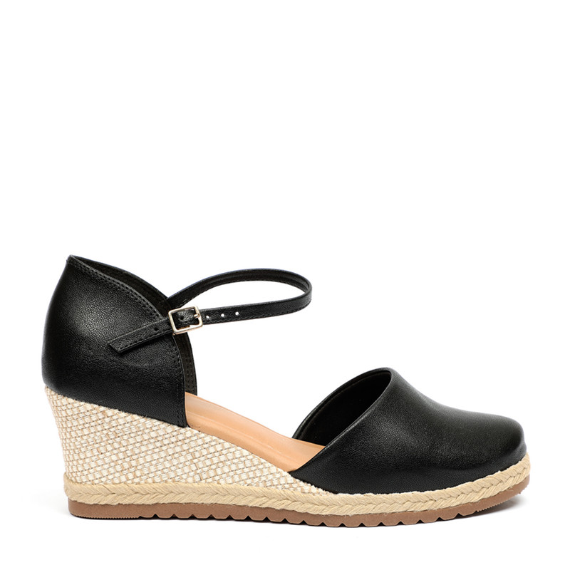 SANDALIAS MUJER BATA NEGRO CASUALES - 1