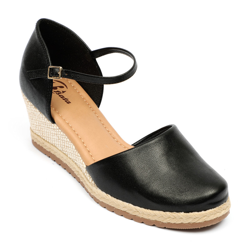 SANDALIAS MUJER BATA NEGRO CASUALES - 2