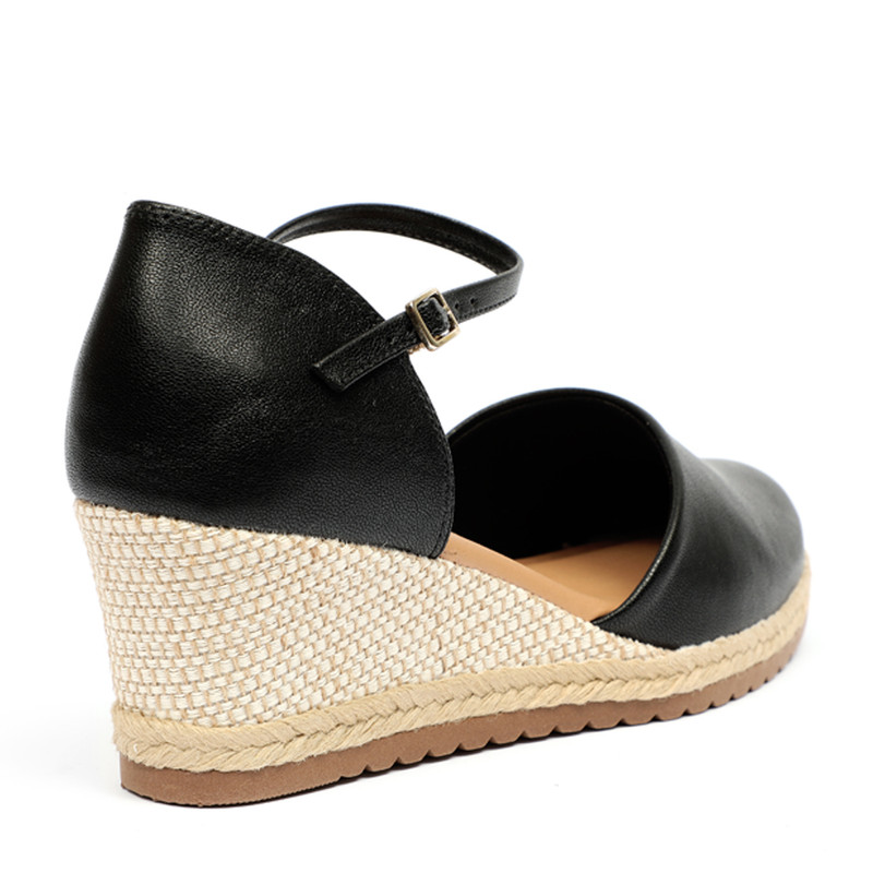 SANDALIAS MUJER BATA NEGRO CASUALES - 3