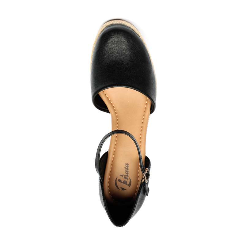 SANDALIAS MUJER BATA NEGRO CASUALES - 4