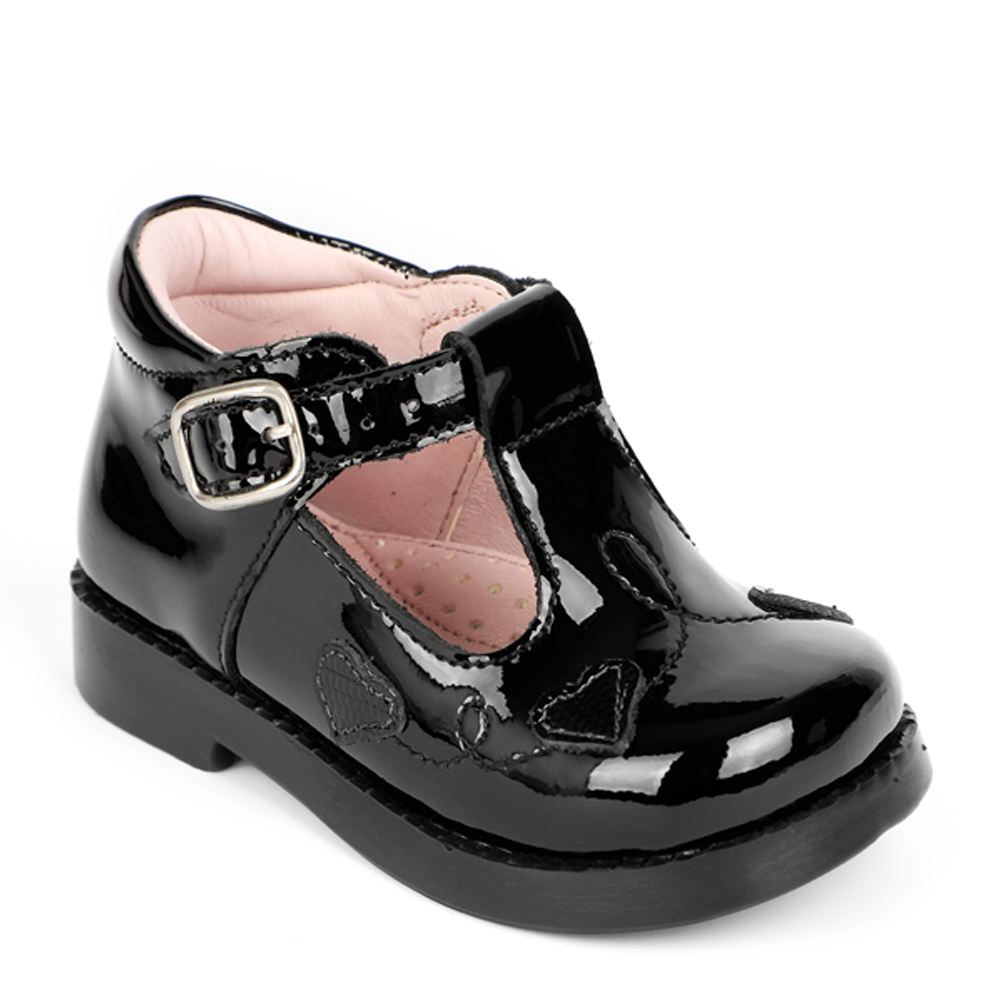 ZAPATOS DE VESTIR NIÑA BATA CUERO NEGRO - 7