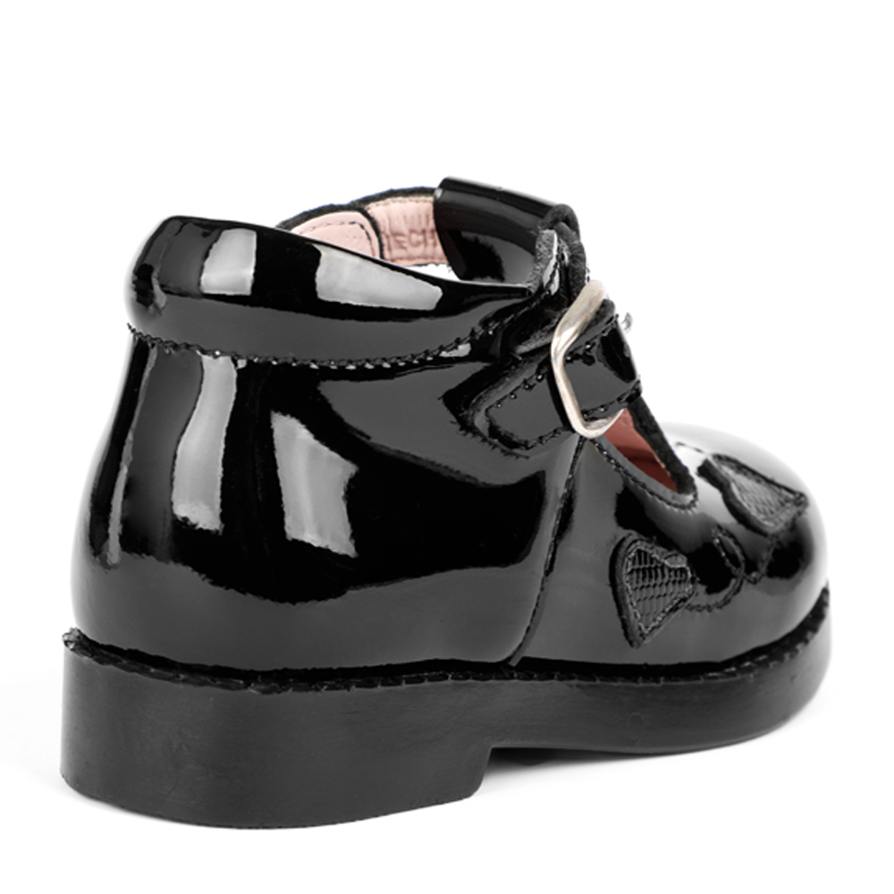 ZAPATOS DE VESTIR NIÑA BATA CUERO NEGRO - 9