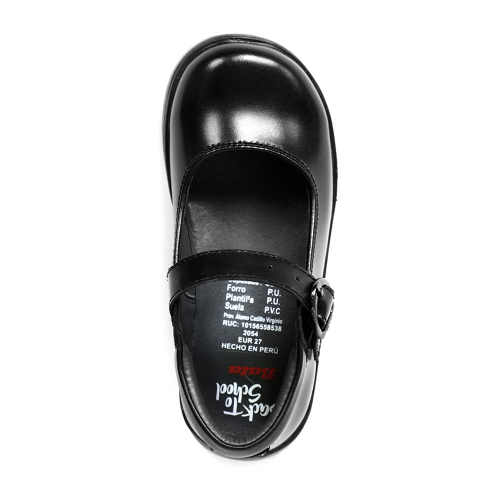 ZAPATOS ESCOLARES NIÑA BATA NEGRO - 5