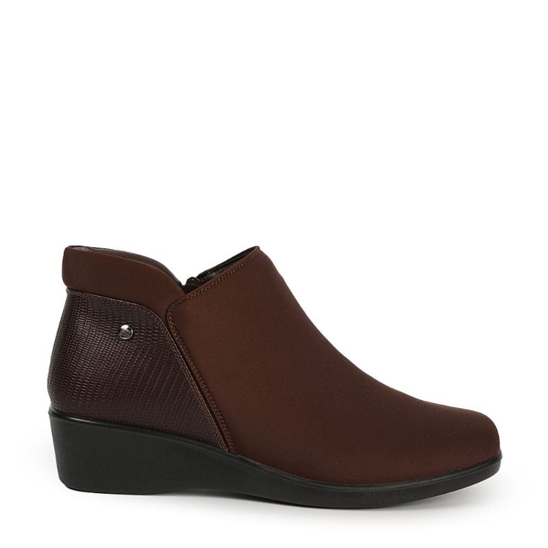 BOTINES MUJER BATA MARRÓN CASUALES COMFIT - 1