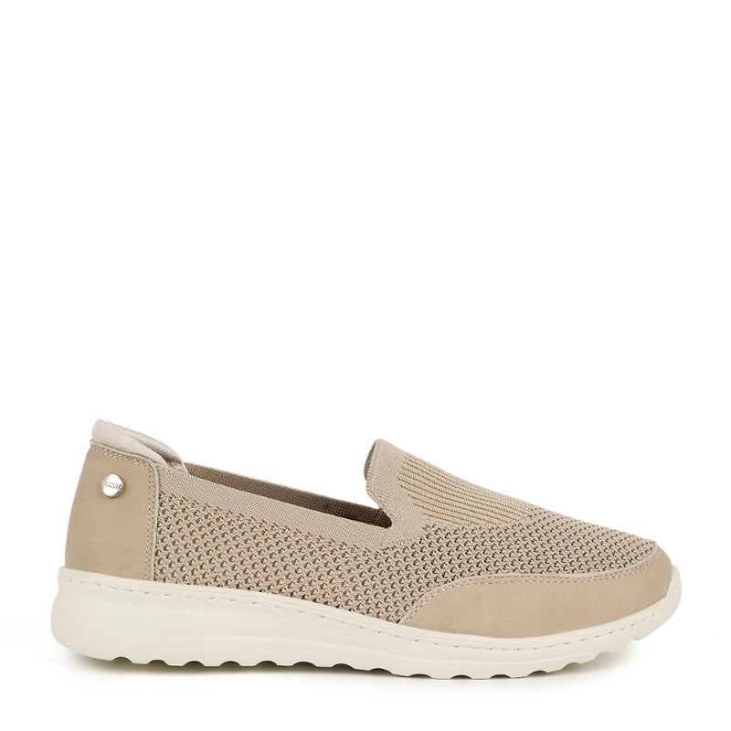 MOCASINES MUJER BATA BEIGE CASUALES COMFIT - 1
