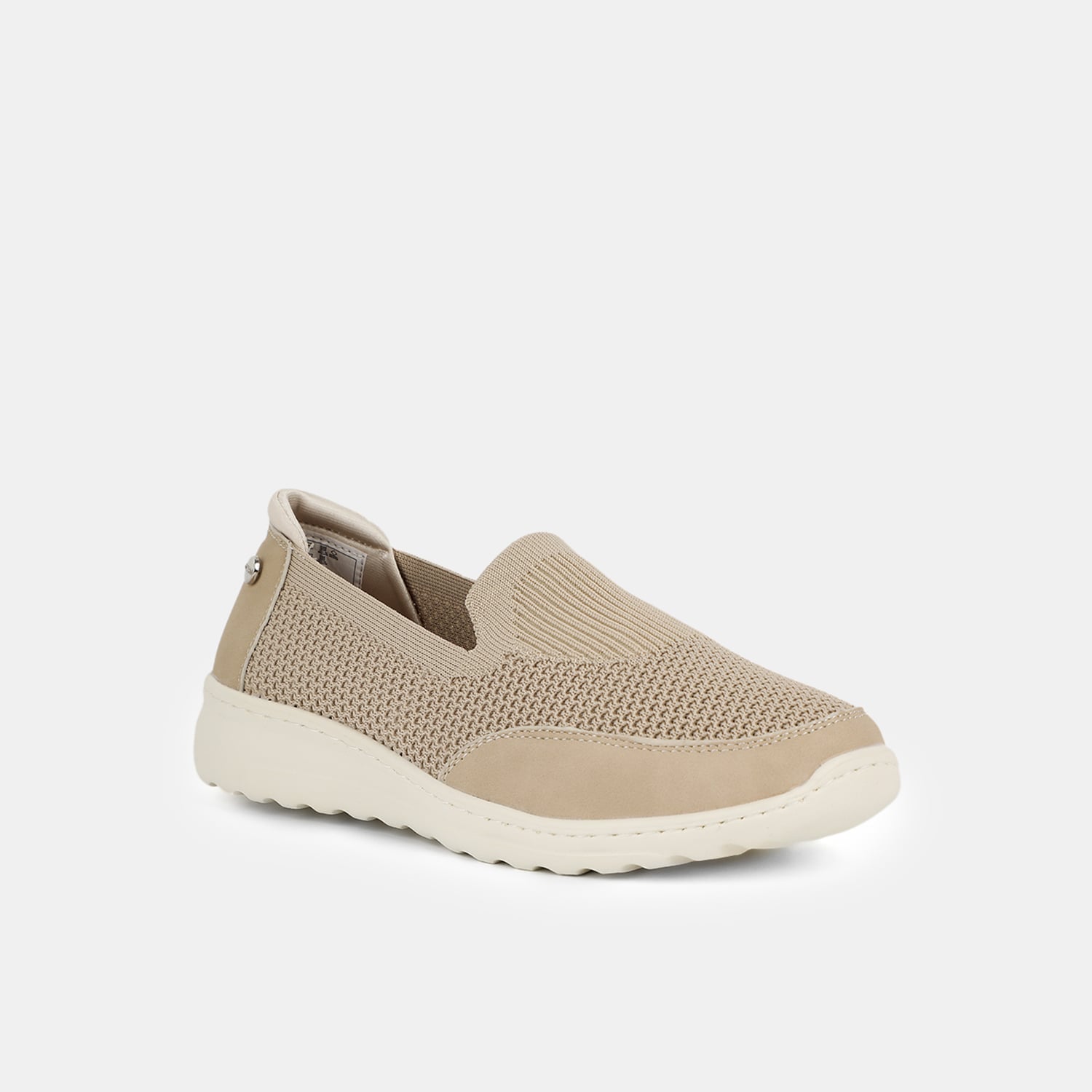 MOCASINES MUJER BATA BEIGE CASUALES COMFIT - 2