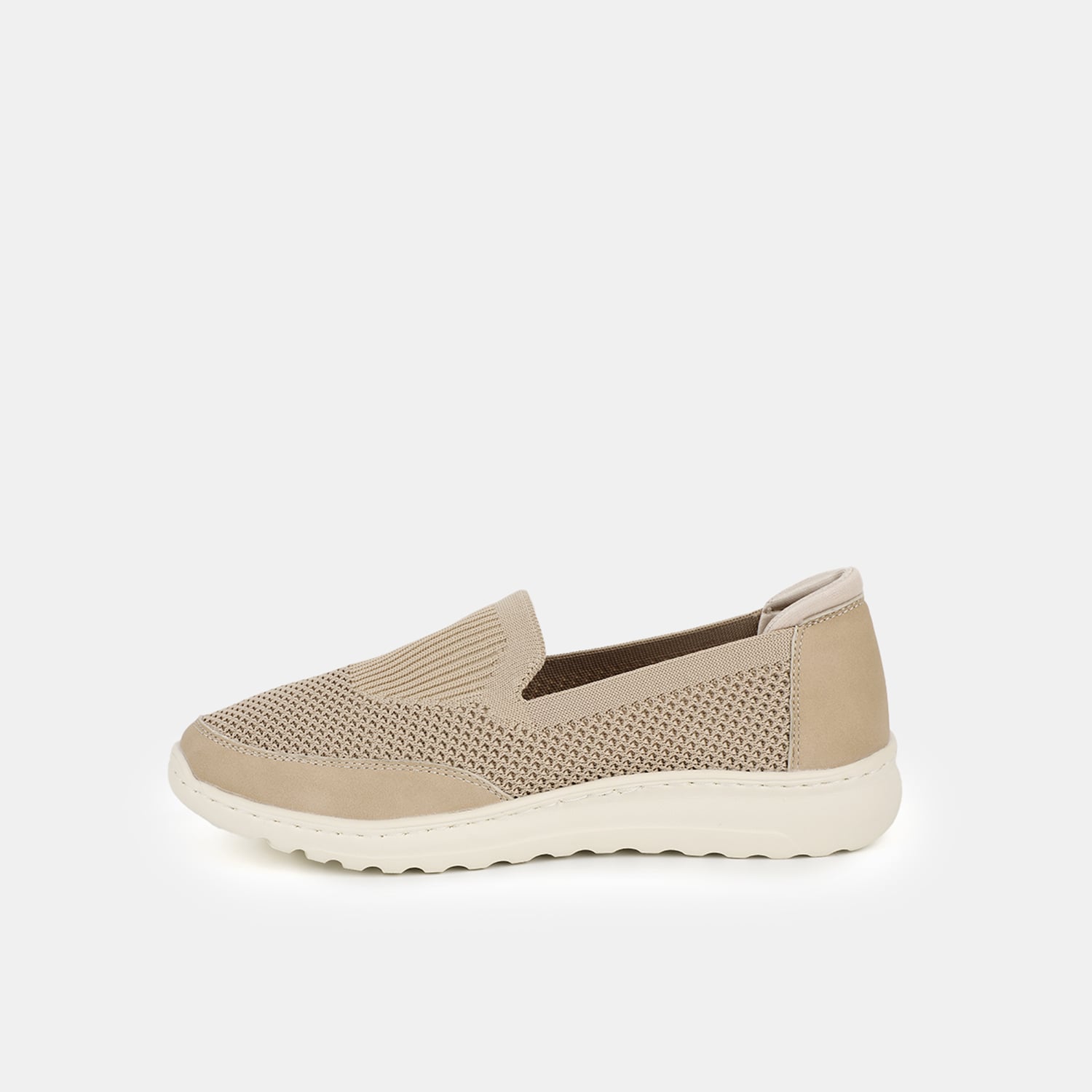MOCASINES MUJER BATA BEIGE CASUALES COMFIT - 3