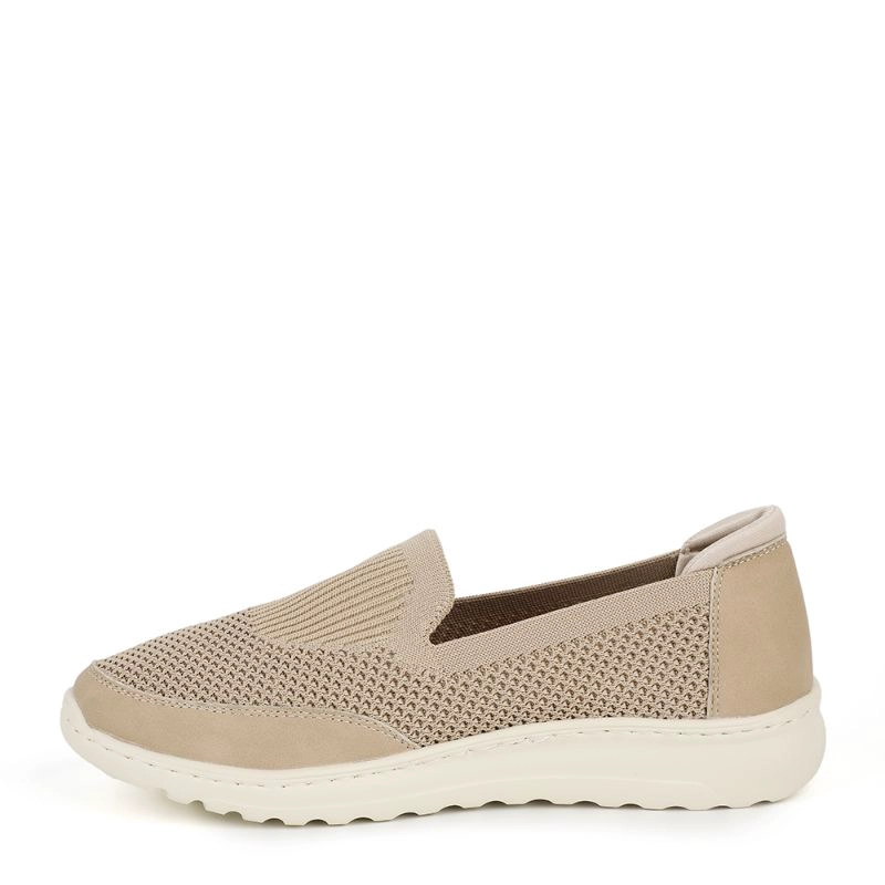 MOCASINES MUJER BATA BEIGE CASUALES COMFIT - 3