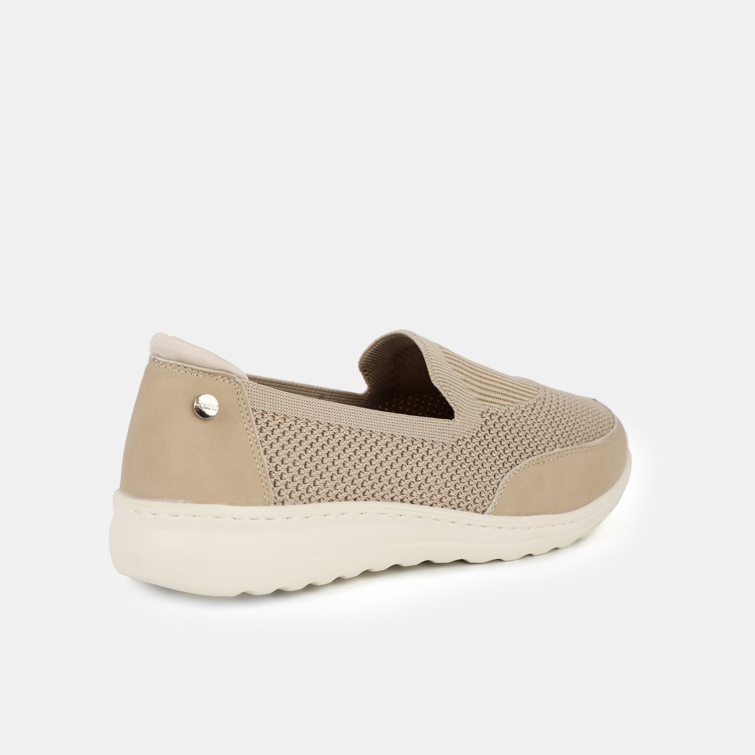 MOCASINES MUJER BATA BEIGE CASUALES COMFIT - 4