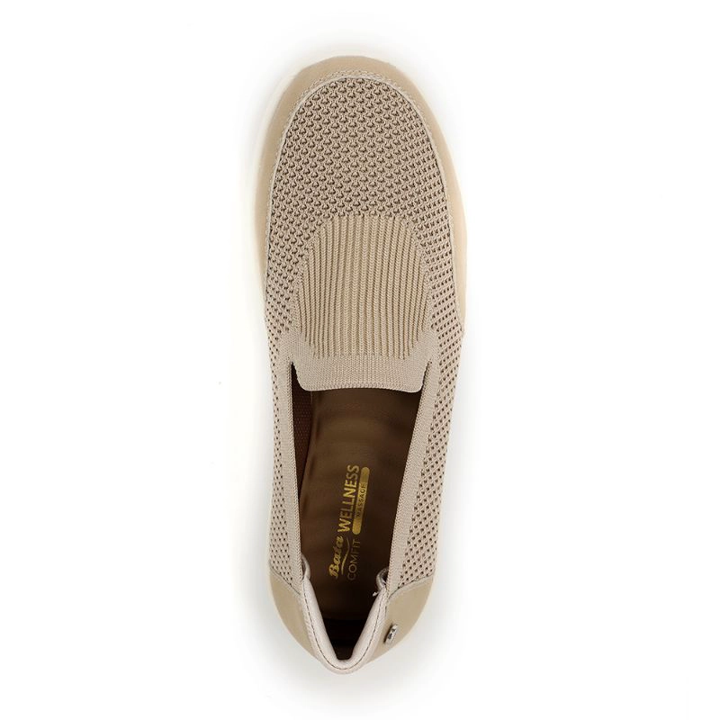 MOCASINES MUJER BATA BEIGE CASUALES COMFIT - 5