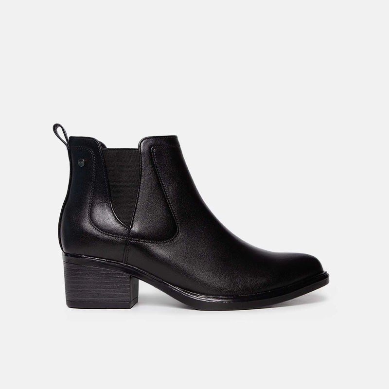 BOTINES MUJER BATA NEGRO CASUALES - 1