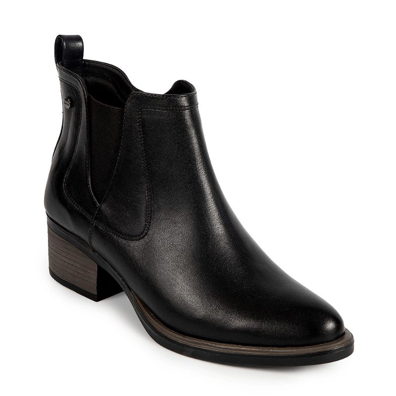 BOTINES MUJER BATA NEGRO CASUALES - 2