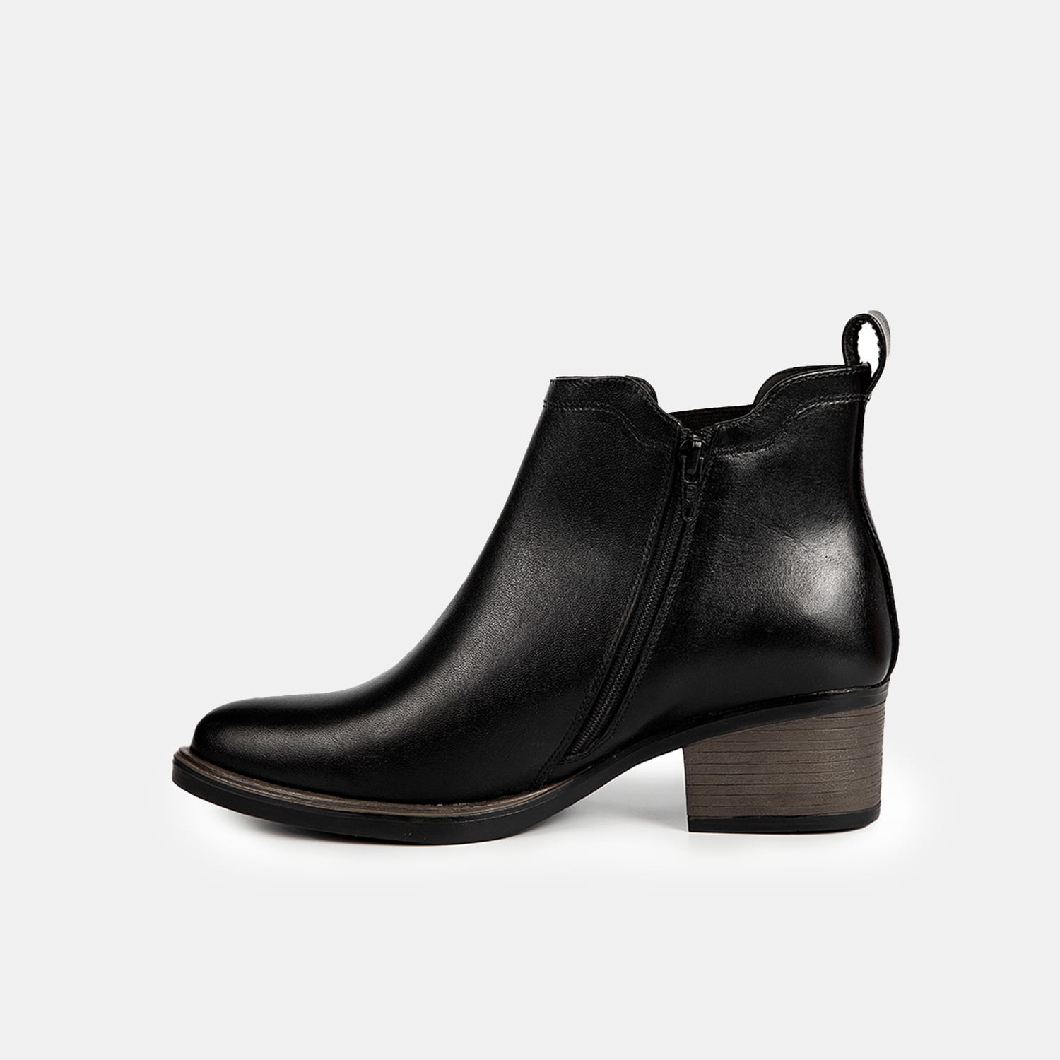BOTINES MUJER BATA NEGRO CASUALES - 3