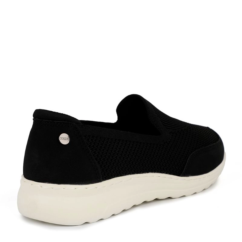 MOCASINES MUJER BATA NEGRO CASUALES COMFIT - 4