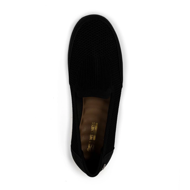 MOCASINES MUJER BATA NEGRO CASUALES COMFIT - 5