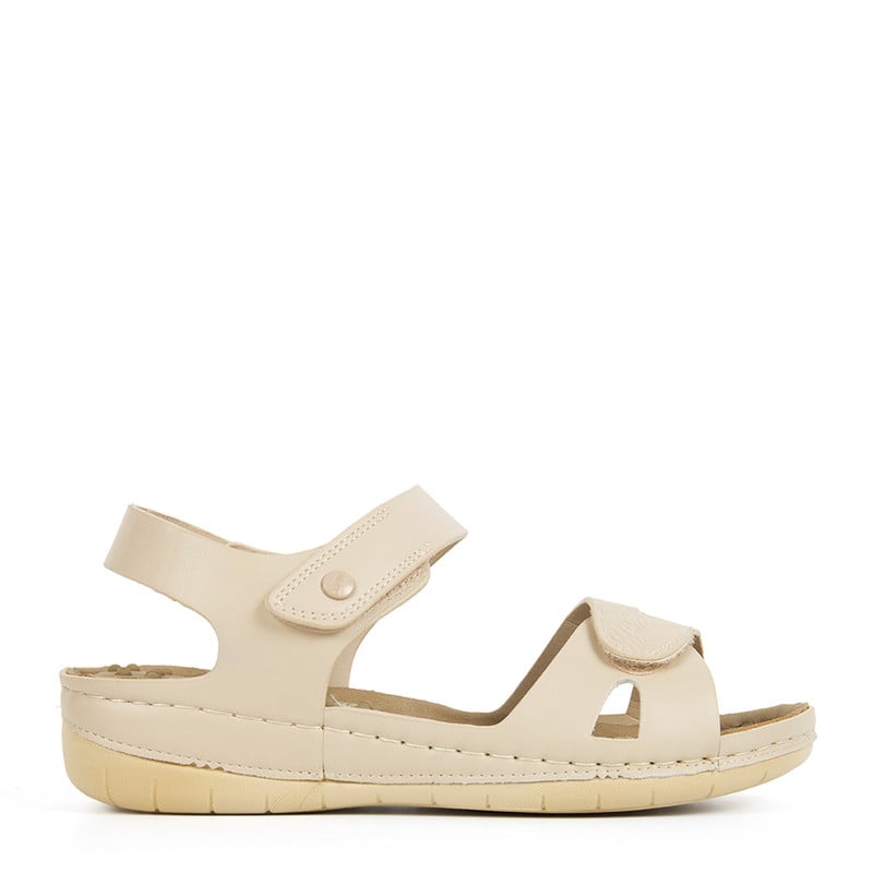 SANDALIAS CASUALES PARA MUJER BATA COMFIT BEIGE - 1