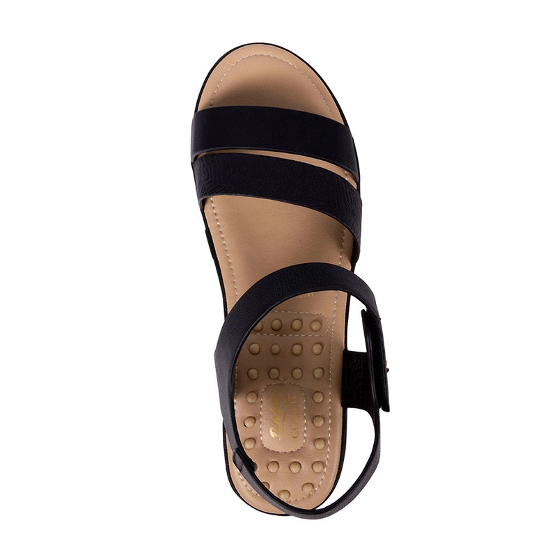 SANDALIAS MUJER BATA NEGRO CASUALES COMFIT - 5