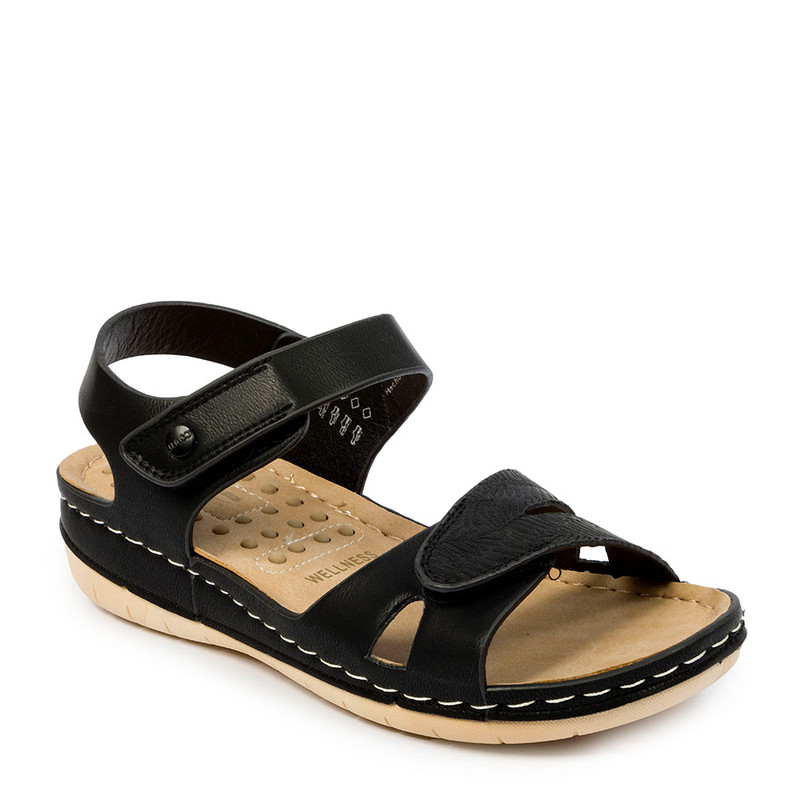 SANDALIAS MUJER BATA NEGRO CASUALES COMFIT - 2