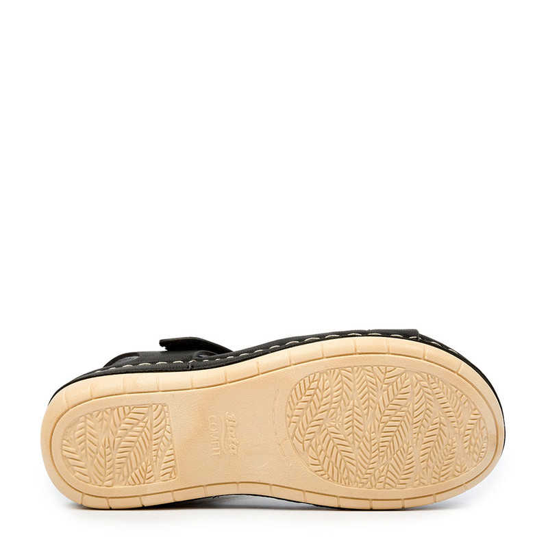 SANDALIAS MUJER BATA NEGRO CASUALES COMFIT - 3