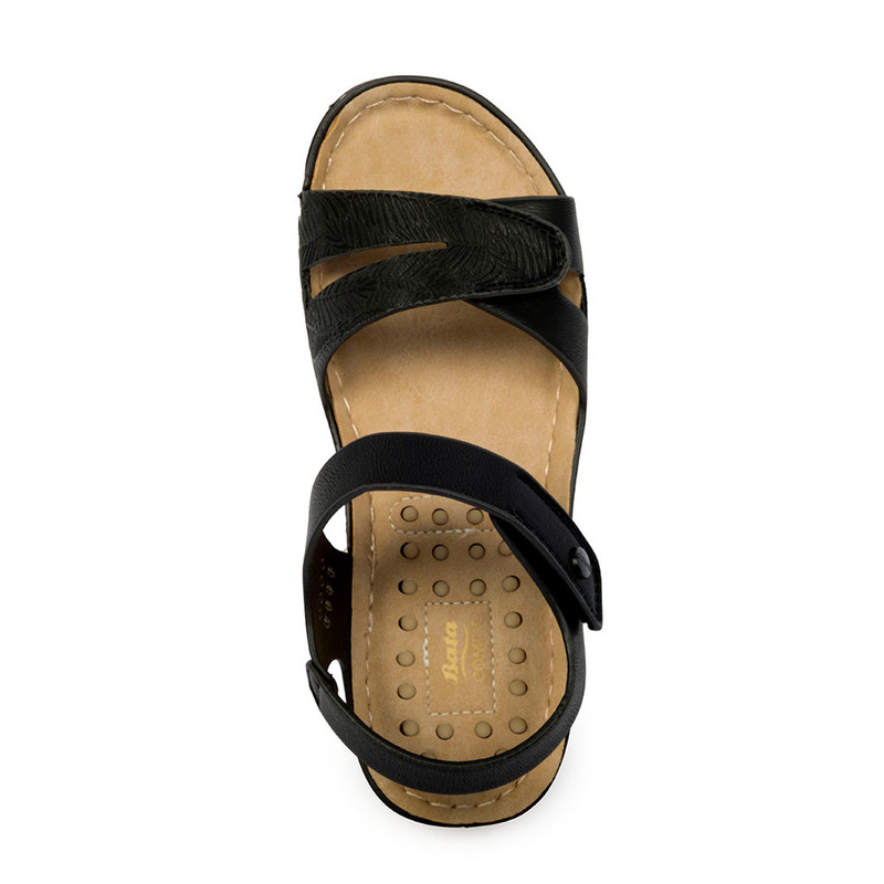 SANDALIAS MUJER BATA NEGRO CASUALES COMFIT - 5