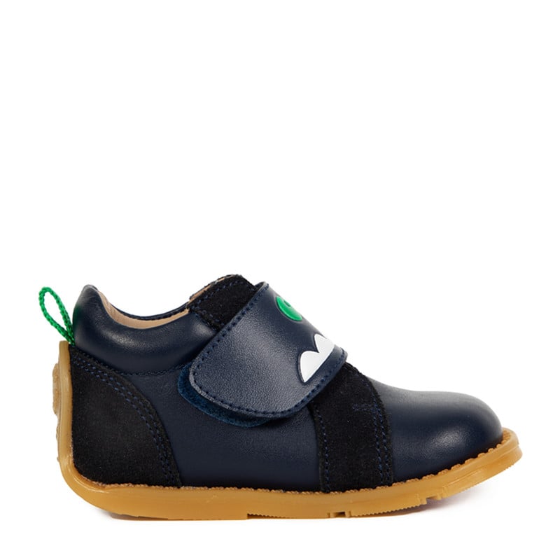 ZAPATOS CASUALES NIÑO BUBBLEGUMMERS CUERO AZUL MARINO - 1