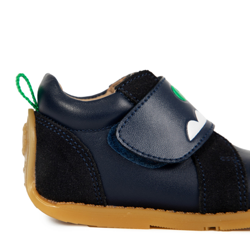 ZAPATOS CASUALES NIÑO BUBBLEGUMMERS CUERO AZUL MARINO - 2