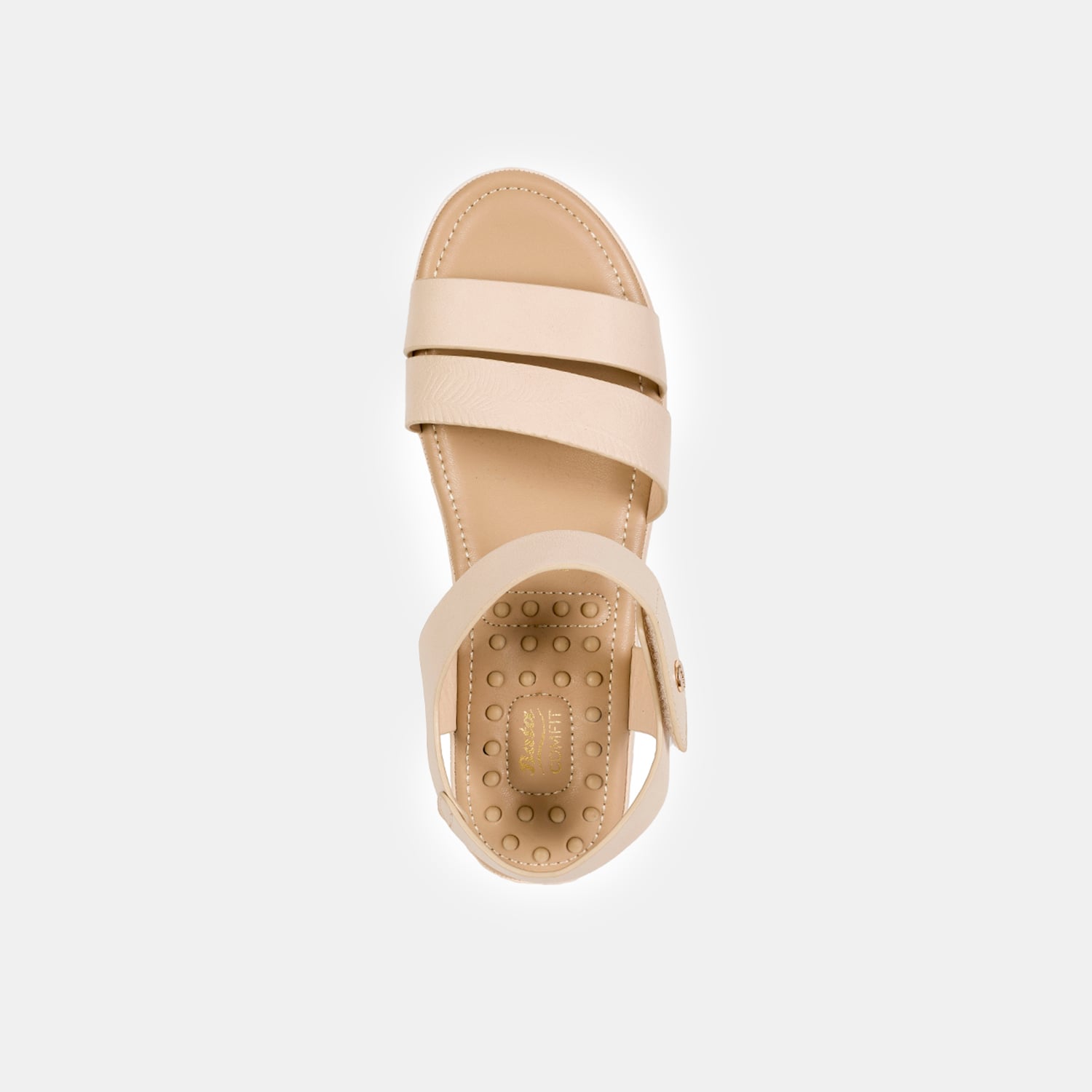 SANDALIAS MUJER BATA BEIGE CASUALES COMFIT - 3
