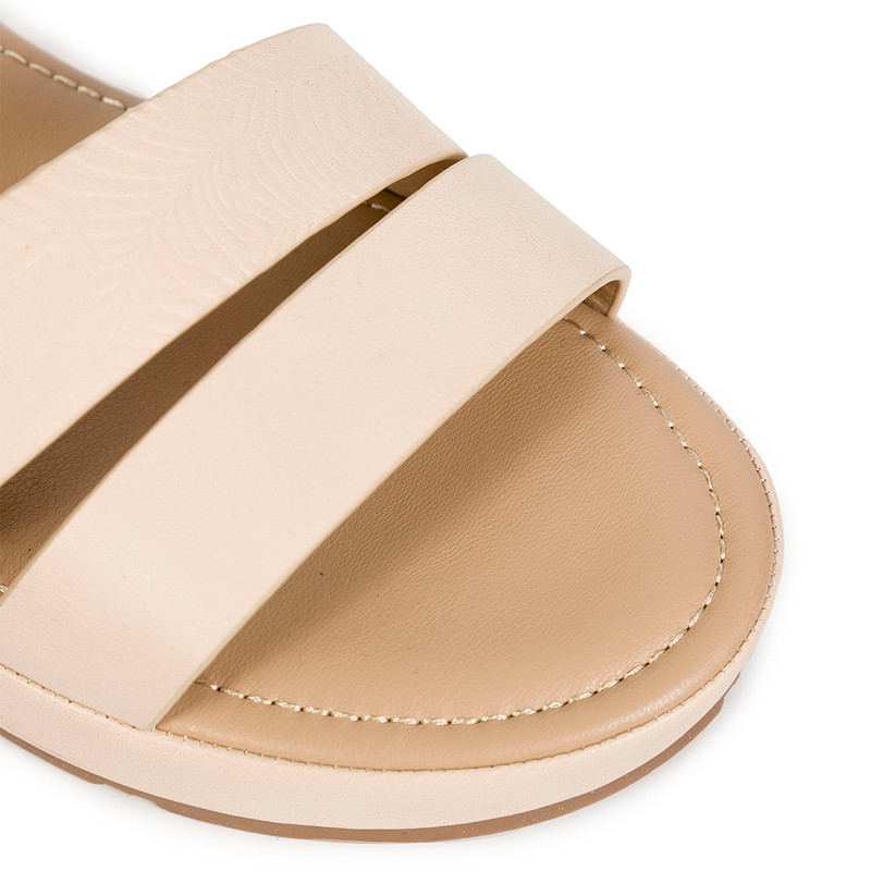 SANDALIAS MUJER BATA BEIGE CASUALES COMFIT - 4