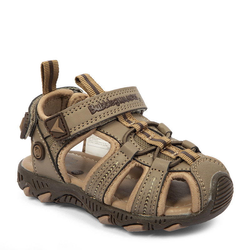 SANDALIAS NIÑO BUBBLEGUMMERS MARRÓN CASUALES - 2