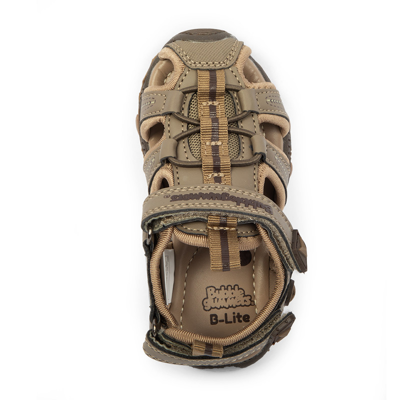 SANDALIAS NIÑO BUBBLEGUMMERS MARRÓN CASUALES - 5