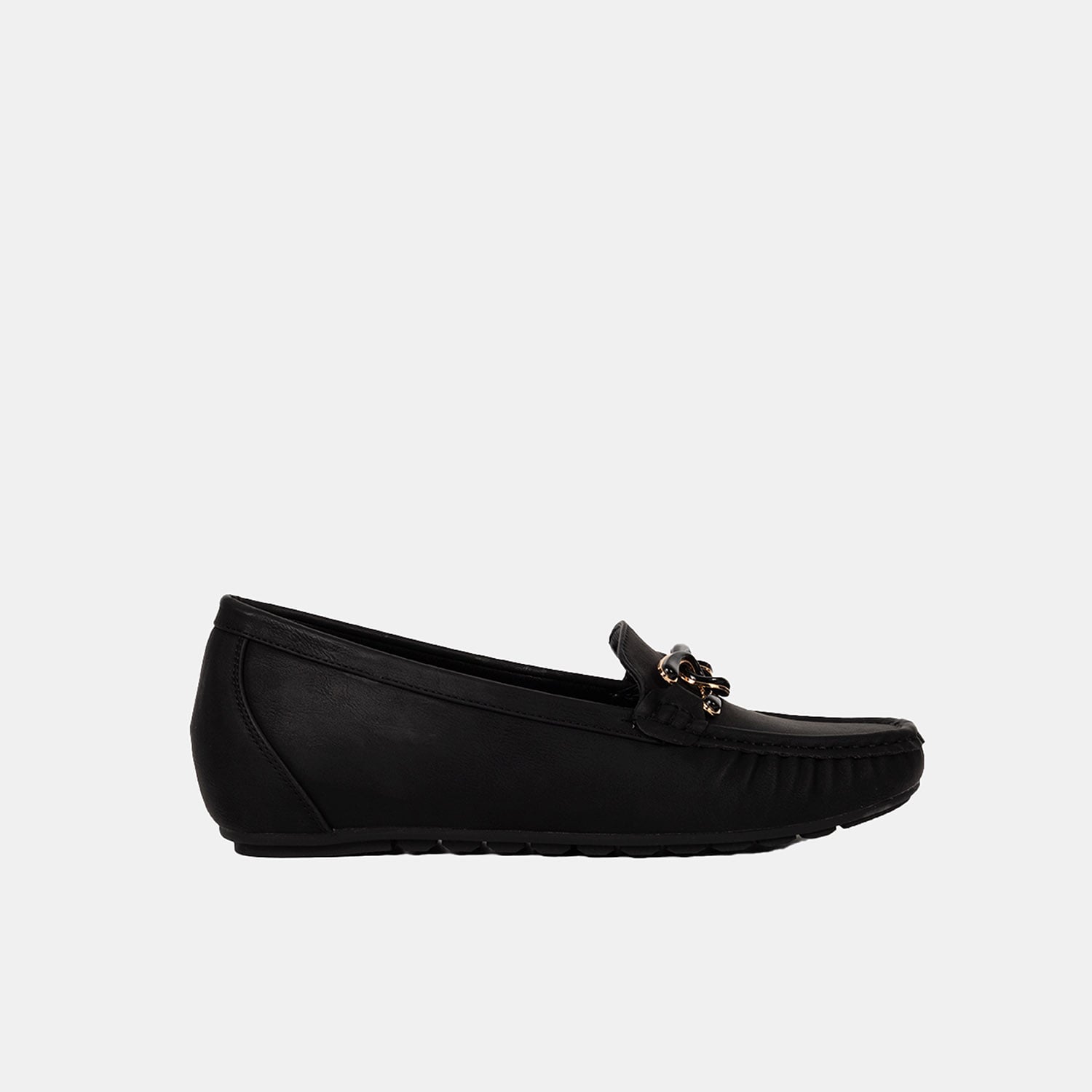 MOCASINES MUJER BATA NEGRO CASUALES COMFIT - 1