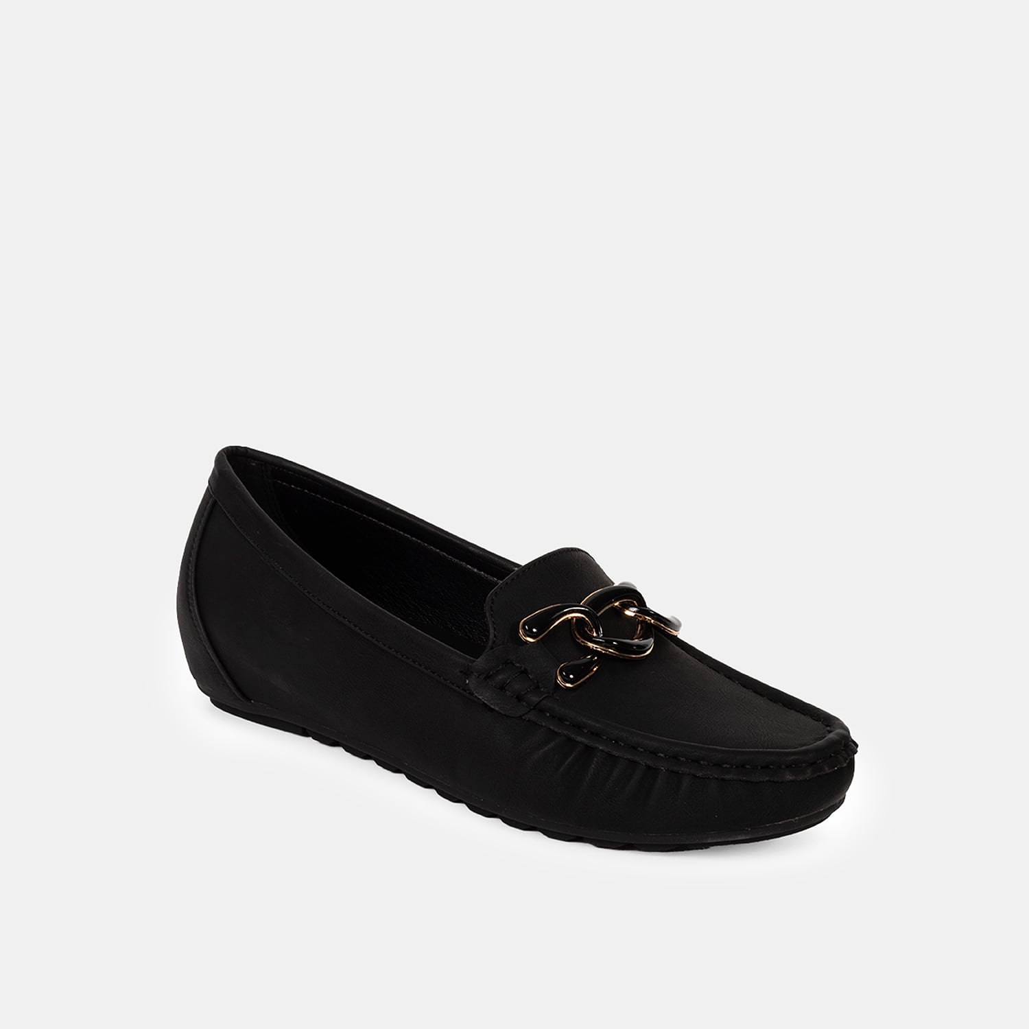 MOCASINES MUJER BATA NEGRO CASUALES COMFIT - 2