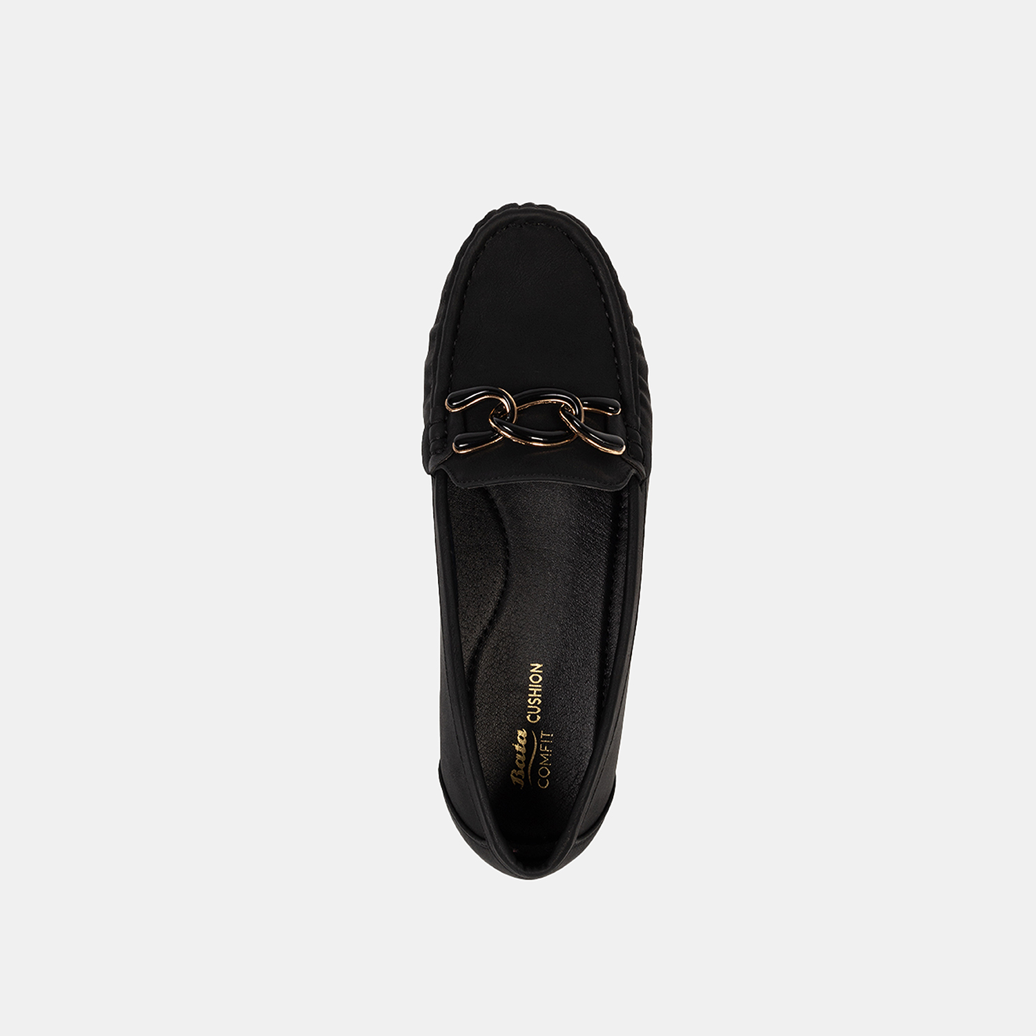 MOCASINES MUJER BATA NEGRO CASUALES COMFIT - 5