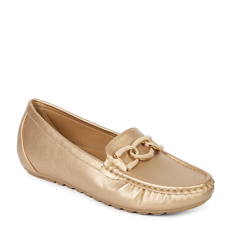 MOCASINES MUJER BATA CHAMPAGNE CASUALES COMFIT - 2