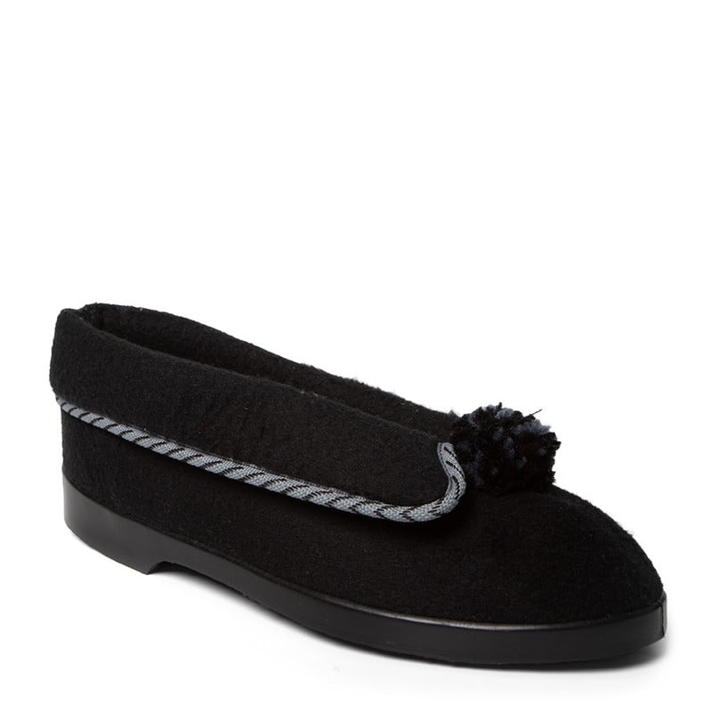PANTUFLAS BABUCHAS PARA MUJER BATA NEGRO - 2