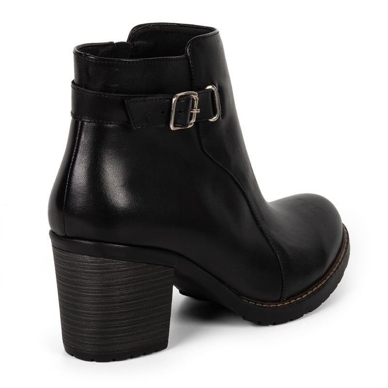 BOTINES MUJER BATA NEGRO CASUALES - 3