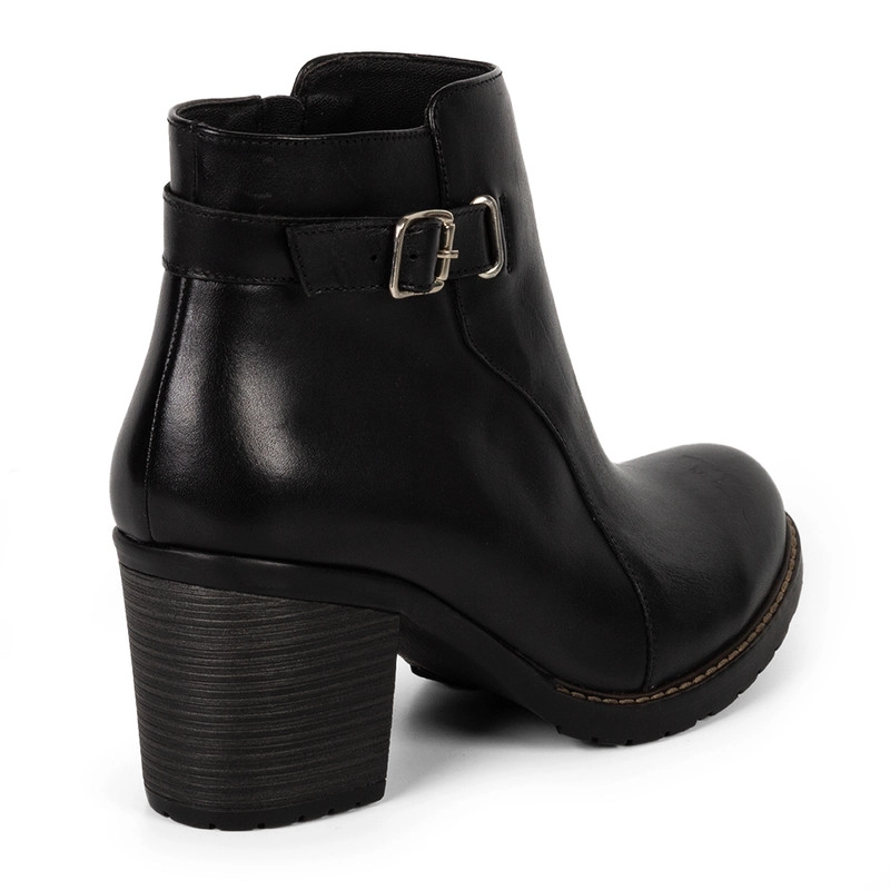 BOTINES MUJER BATA NEGRO CASUALES - 3